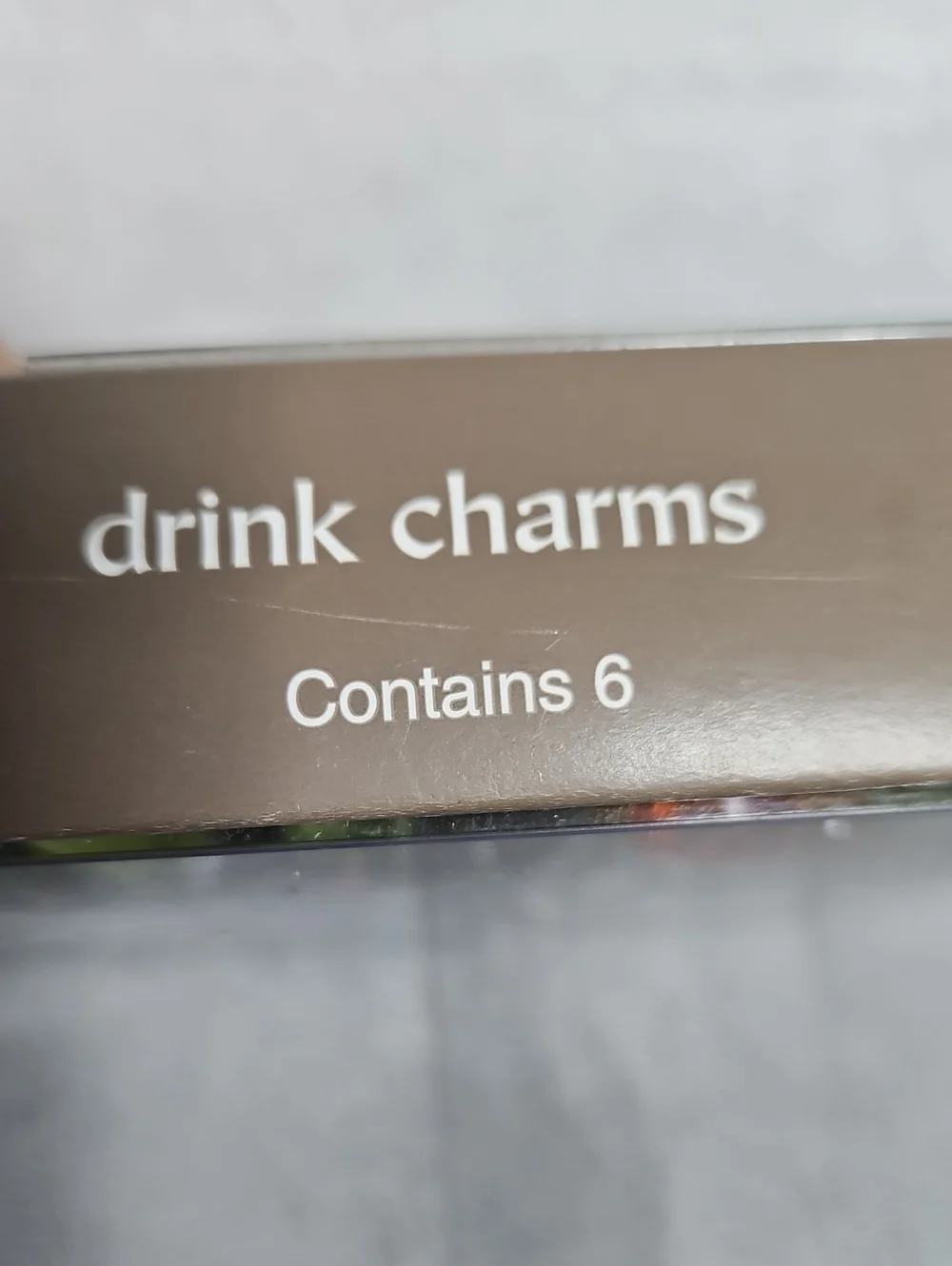 6 Pier 1 Drink Charms Glass Flowers